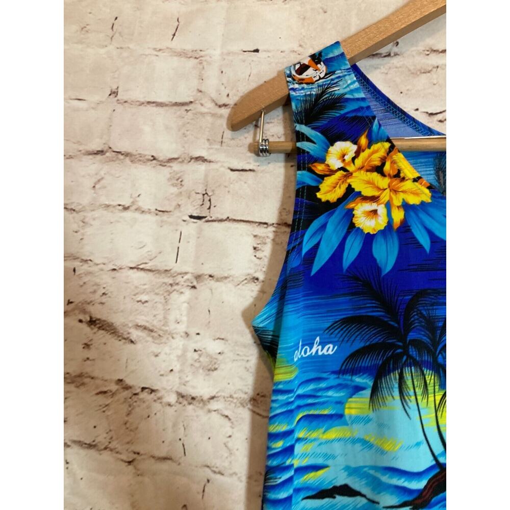 Tropical Blue Maxi Dress - Picture 5 of 13